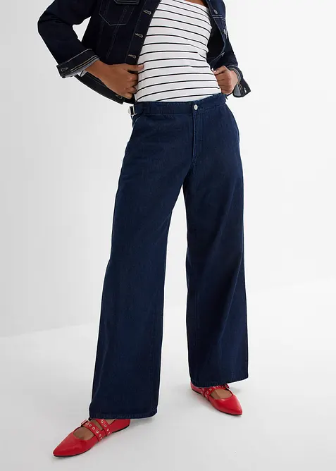 Loose Straight Jeans Mid Waist, bonprix