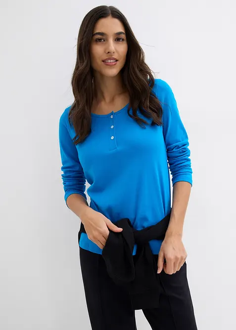 Rundhalsshirt aus reiner Bio-Baumwolle, bonprix