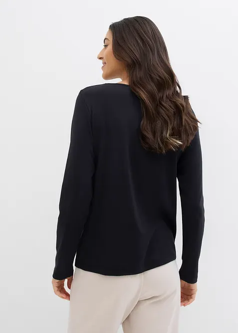 Langarmshirt aus reiner Bio-Baumwolle, bonprix