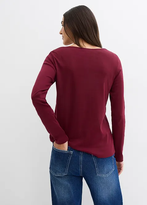 Langarmshirt aus reiner Bio-Baumwolle, bonprix