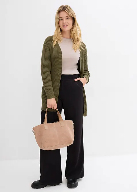 Rippshirt mit reiner Bio-Baumwolle, (2er Pack), bonprix