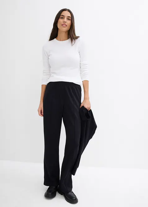 Rippshirt mit reiner Bio-Baumwolle, (2er Pack), bonprix