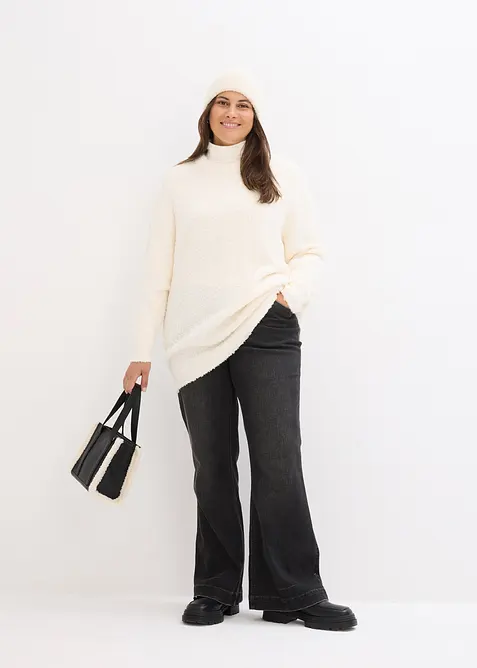 Oversize-Pullover aus Flauschgarn, bonprix