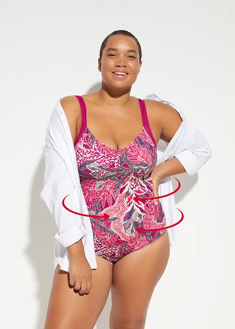 Maillot 1 pièce sculptant, maintien modéré, bonprix