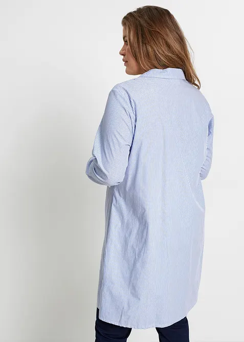 Hemdblusenkleid aus reiner Baumwolle, bonprix