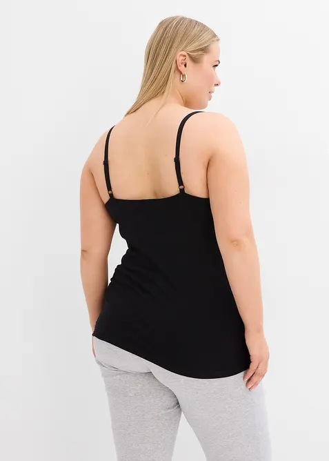 Lot de 2 tops d&rsquo;allaitement en coton, bonprix