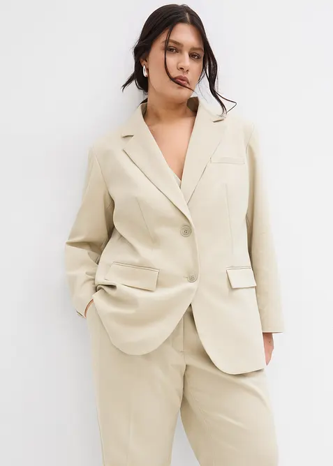 Oversize-Blazer mit leichten Schulterpolstern, bonprix