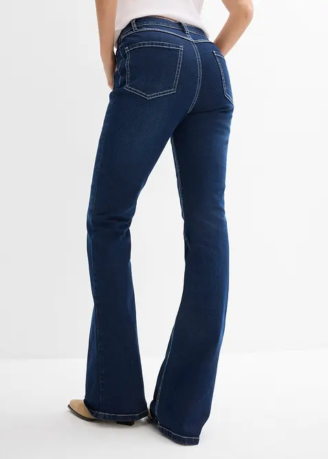 Bootcut-Jeans High Waist, Stretch Full Length, bonprix