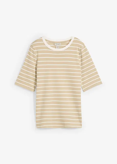 T-Shirt aus reiner schwerer Bio-Baumwolle, bonprix