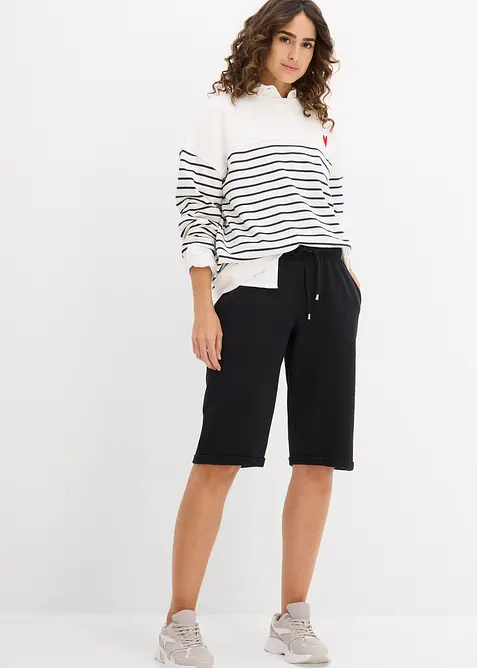 Oversize-Sweatshirt aus Baumwollmix, bonprix