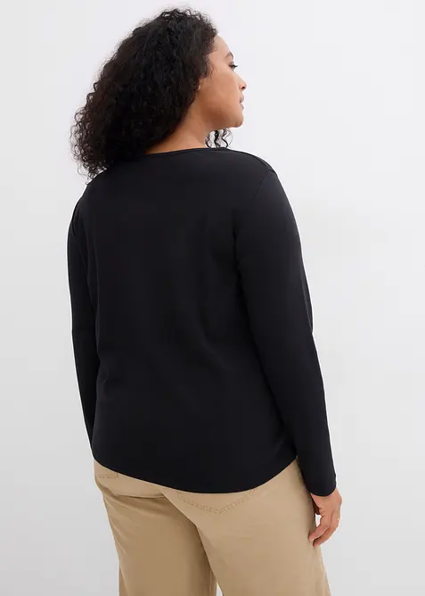 Langarmshirt aus reiner Bio-Baumwolle, bonprix