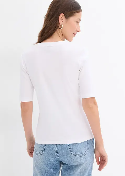 Rippshirt (2er-Pack), bonprix