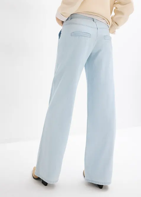 Wide-Leg-Jeans, Mid Waist, Super Soft, bonprix