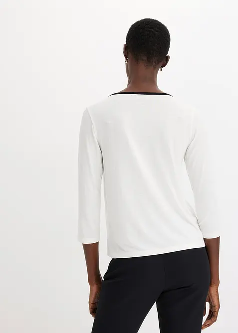 Shirt mit Kontrastblende, bonprix