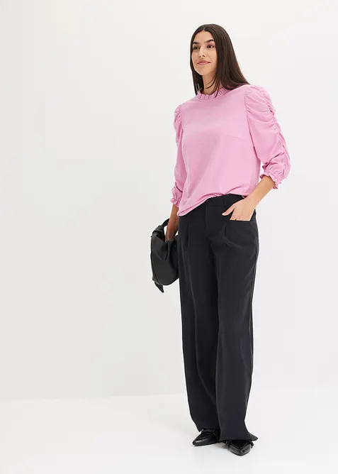 3/4-Arm Shirt mit Raffung, bonprix