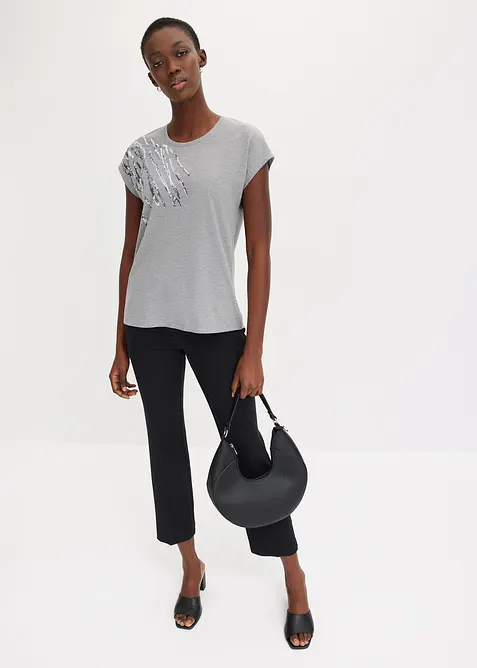 T-shirt &agrave; sequins, bonprix