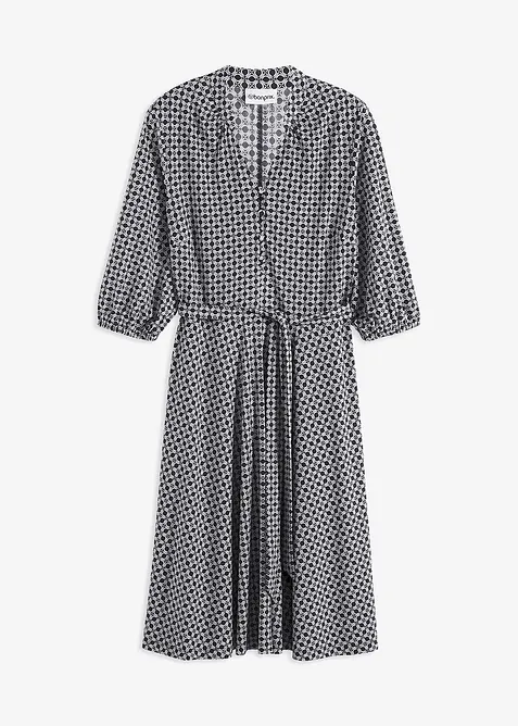 Jersey-Blusenkleid mit Bindeband (2.tlg-Set), bonprix