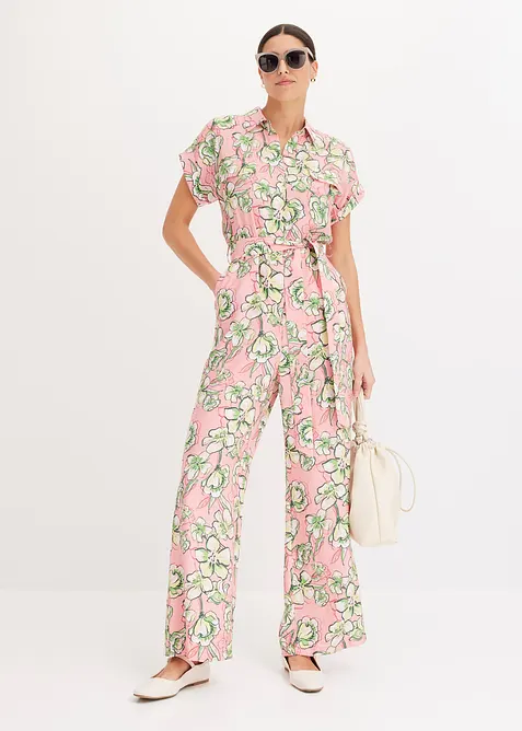Jumpsuit aus flie&szlig;endem Viskose-Mix, bonprix