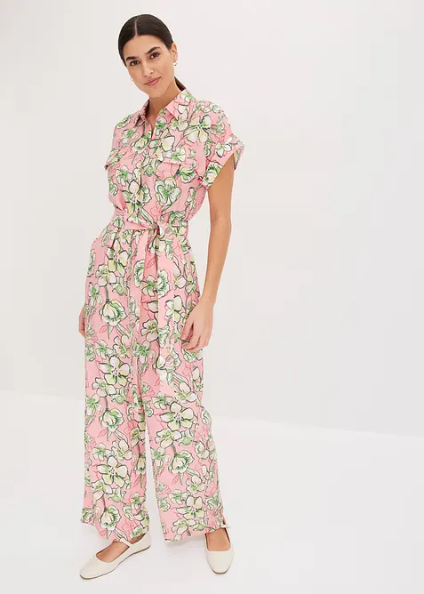 Jumpsuit aus flie&szlig;endem Viskose-Mix, bonprix