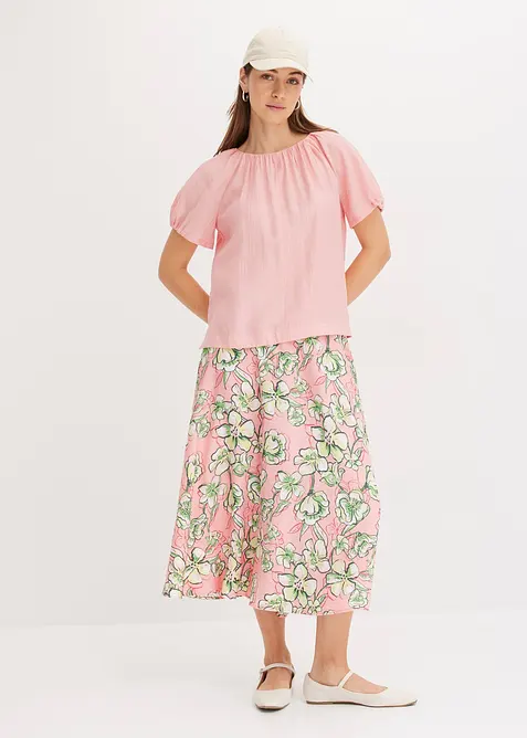 Bluse aus strukturiertem Crinkle, bonprix