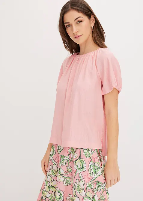 Bluse aus strukturiertem Crinkle, bonprix
