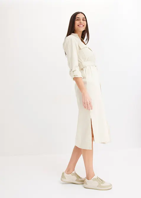 Robe-chemise midi, bonprix