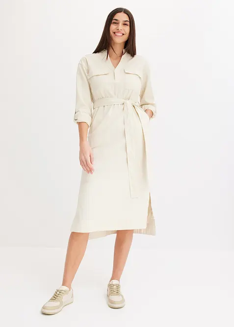 Robe-chemise midi, bonprix