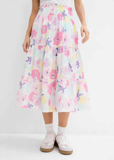 Stufenrock aus Musselin, bonprix