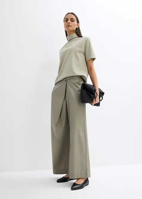 Rollkragenshirt aus reiner Bio-Baumwolle, bonprix