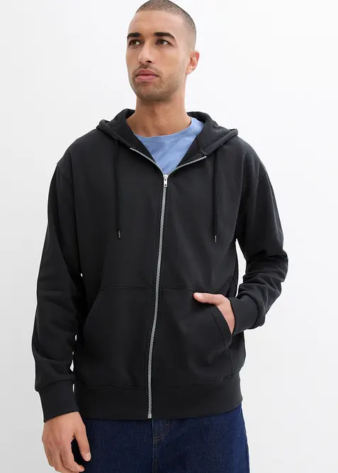 Sweat zipp&eacute;s &agrave; capuche, bonprix