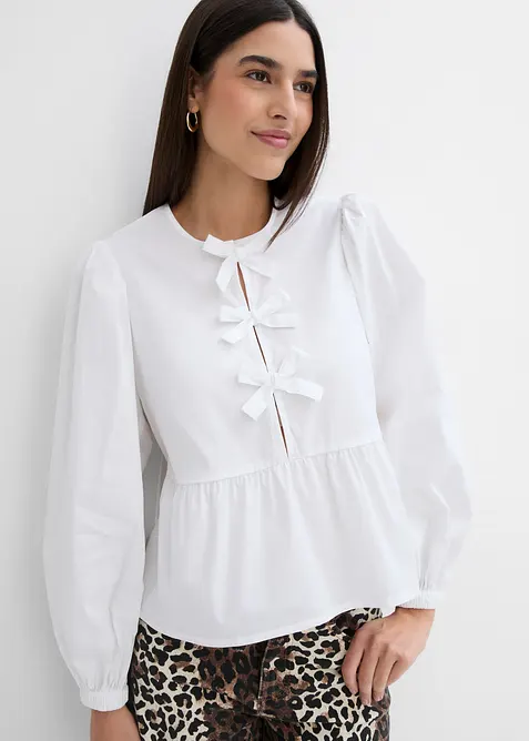 Bluse mit Schleifendetails, bonprix