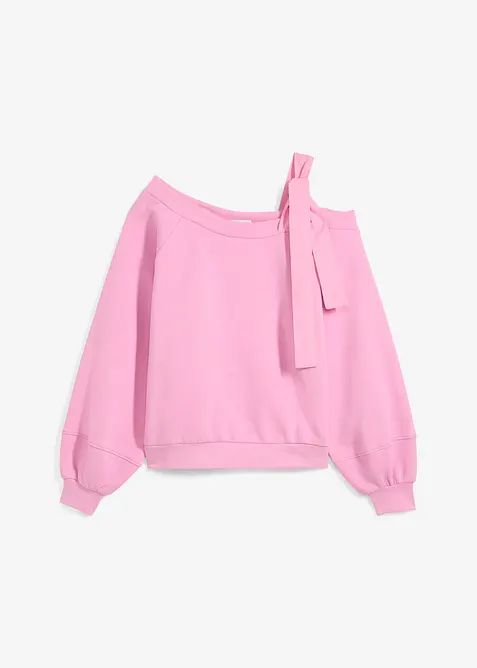 Sweat-shirt ample, asym&eacute;trique, bonprix