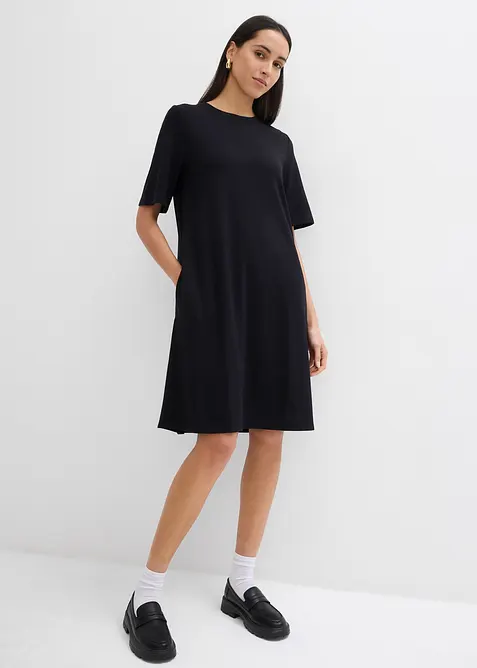 Shirtkleid in A-Linie aus Viskose-Mix, bonprix