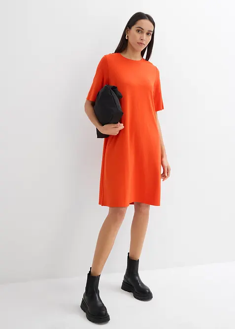 Shirtkleid in A-Linie aus Viskose-Mix, bonprix