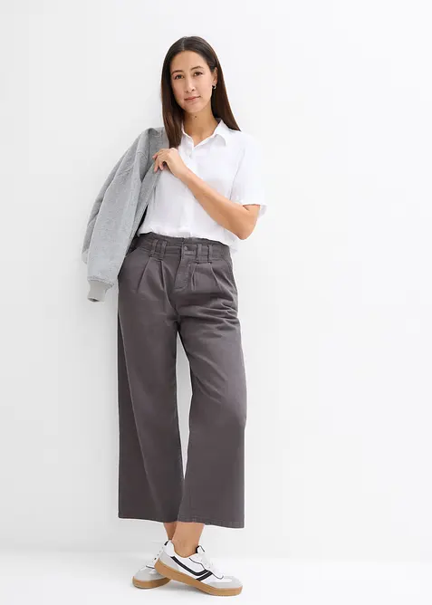 Boxy Bluse aus leichtem Cr&ecirc;pe, bonprix