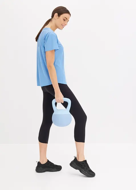 Komfort-Sport-Caprileggings mit Handytasche, schnelltrocknend, bonprix