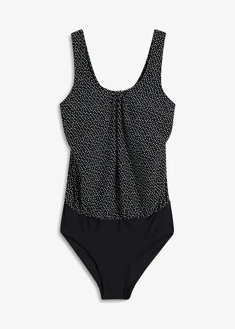 Maillot 1 pièce avec haut forme ballon, bonprix