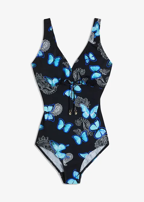 Badeanzug mit V-Ausschnitt, bonprix