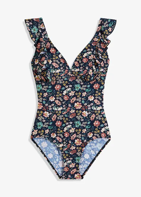 Light Shape-Badeanzug mit Volants, bonprix