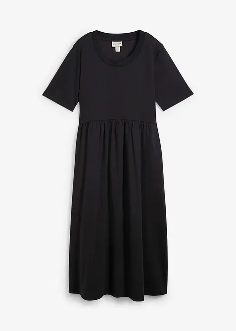 Ausgestelltes Jerseykleid aus schwerer Baumwolle, bonprix