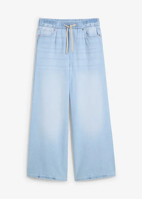 Wide-Leg-Jeans, Mid Waist, Bequembund, bonprix