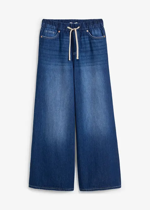 Wide-Leg-Jeans, Mid Waist, Bequembund, bonprix