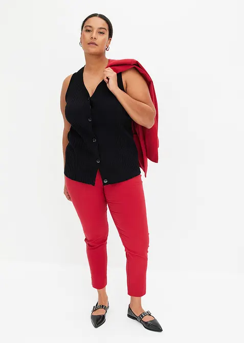 Gerippte Strickweste, bonprix