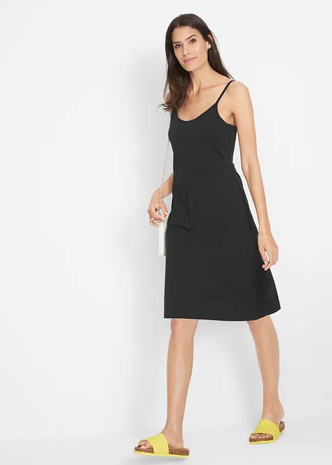 Robe estivale en jersey à bretelles réglables, bonprix