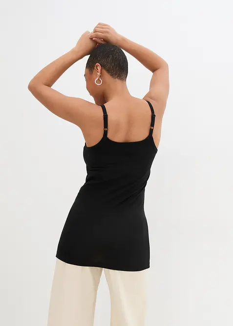 Spaghettiträger-Top aus reiner Bio Baumwolle, (2er-Pack), bonprix