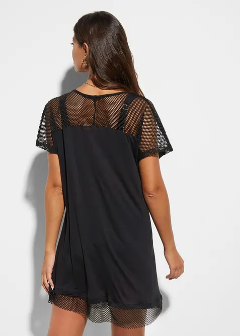 Strand Longshirt aus fließender Viskose, bonprix