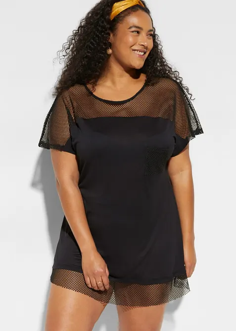 T-shirt long de plage en viscose, bonprix