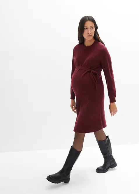 Umstandskleid aus flauschigem Strick, bonprix