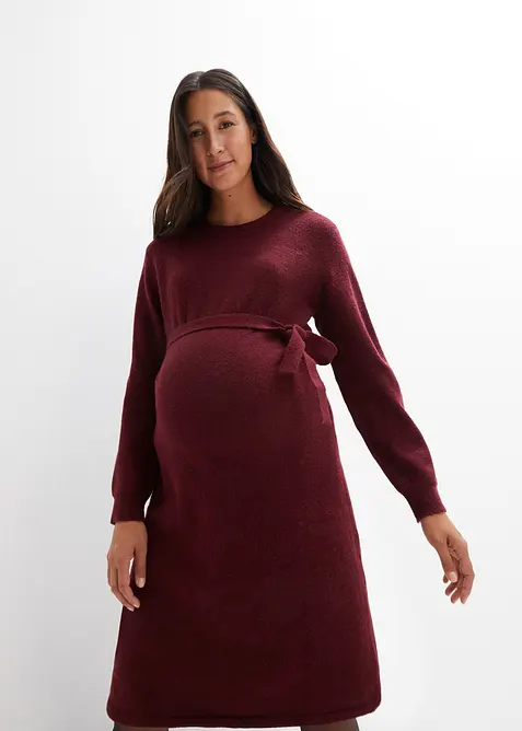 Umstandskleid aus flauschigem Strick, bonprix