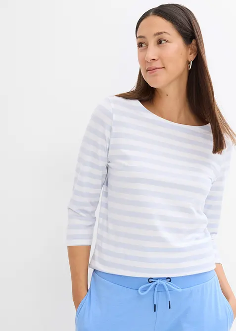 Shirt mit U-Boot-Ausschnitt, bonprix